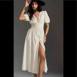 Anthropologie Katerina Button-front Dress